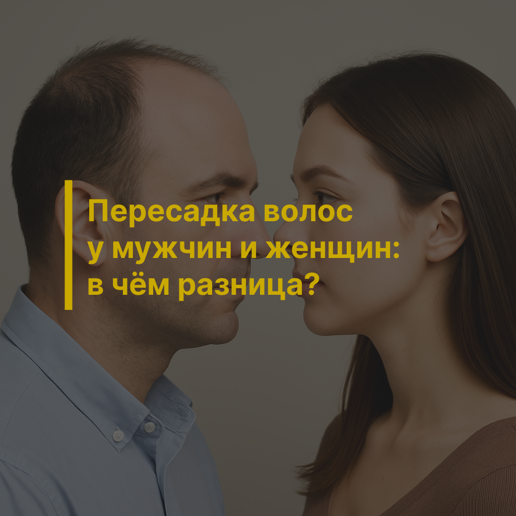 Пересадка волос у мужчин и женщин: в чём разница?