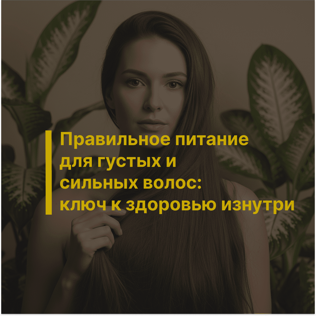 Правильное питание для густых и сильных волос: ключ к здоровью изнутри