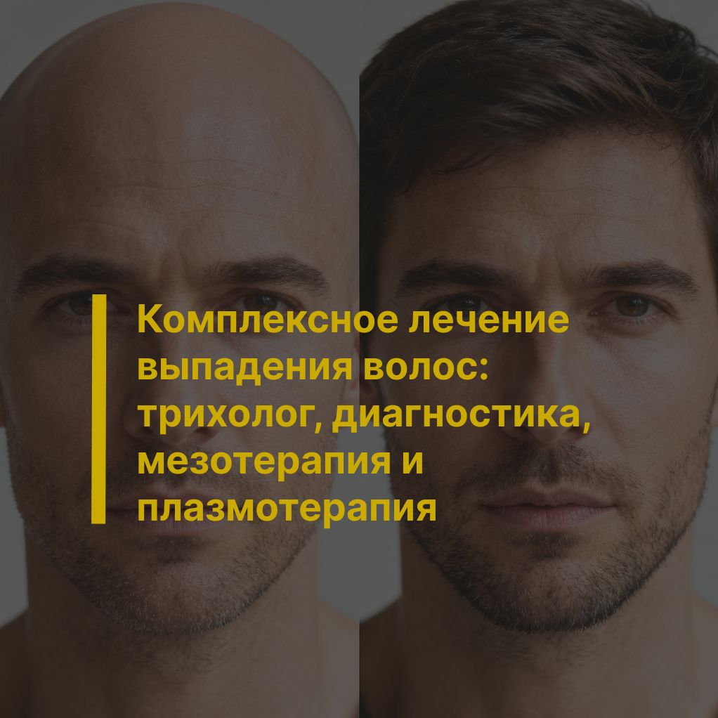 Комплексное лечение выпадения волос: трихолог, диагностика, мезотерапия и плазмотерапия